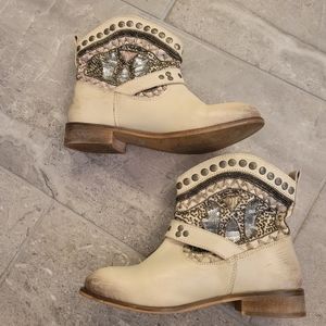 Embellished Leather boots